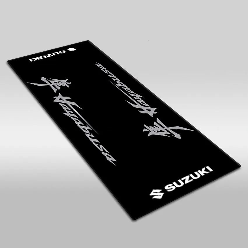 Motorcycle Parking Mat Non-Slip Garage Rug with Vivid Printing