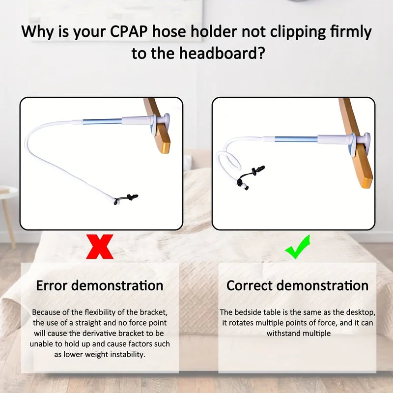 Bed-Mounted Hose Holder Prevents Tangling and Blockage - Air Hose Elevation