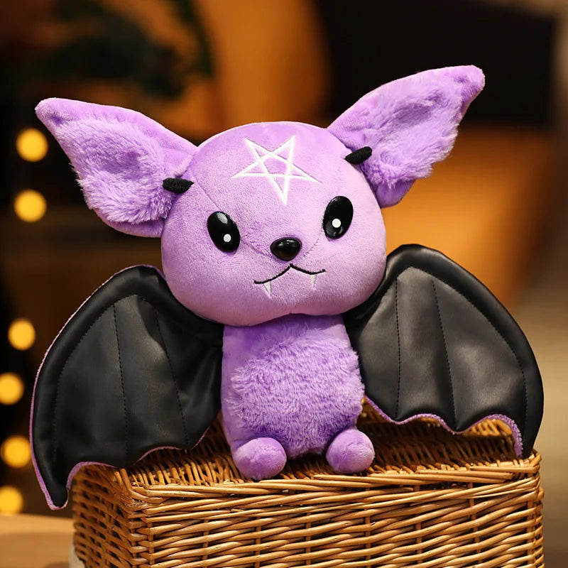 Cute Bat Plush Doll Halloween Decor Soft Toy Party Gift House Ornament