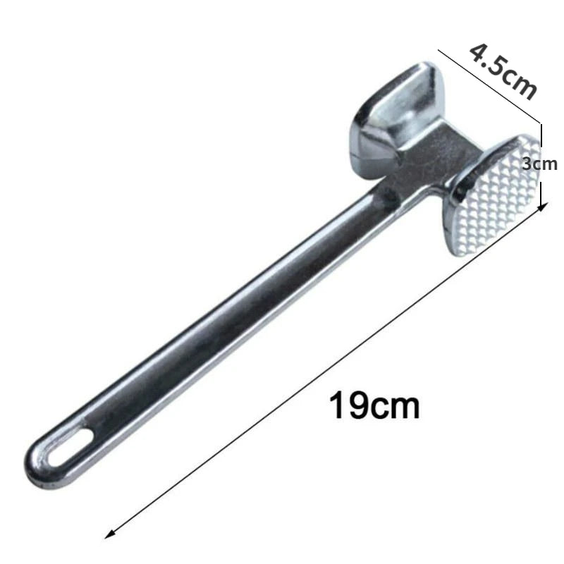 Meat Tenderizer Hammer Zinc Alloy Kitchen Tool for Beef, Chicken, Pork