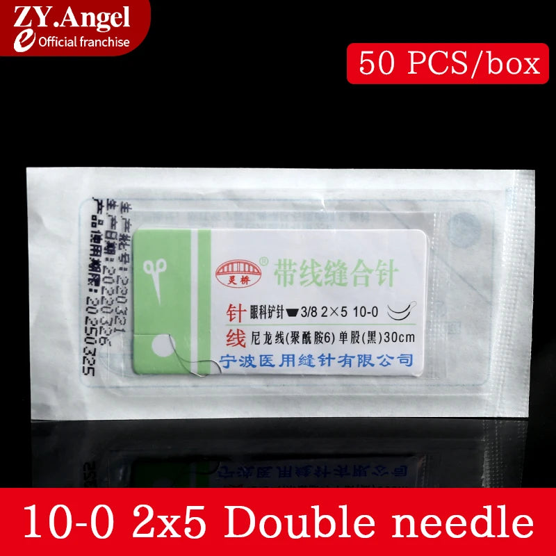 Medical Ophthalmic Suture Needle 10-0 Nylon Monofilament with Needle