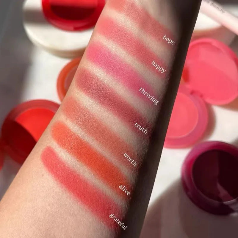 Matte Blush Cream-to-Powder Cheek Makeup with Natural Finish - All Colors