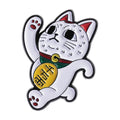 Anime Dandadan Turbo Granny Cat Enamel Lapel Pins - Lucky Running Cat Brooches for Jewelry & Gifts