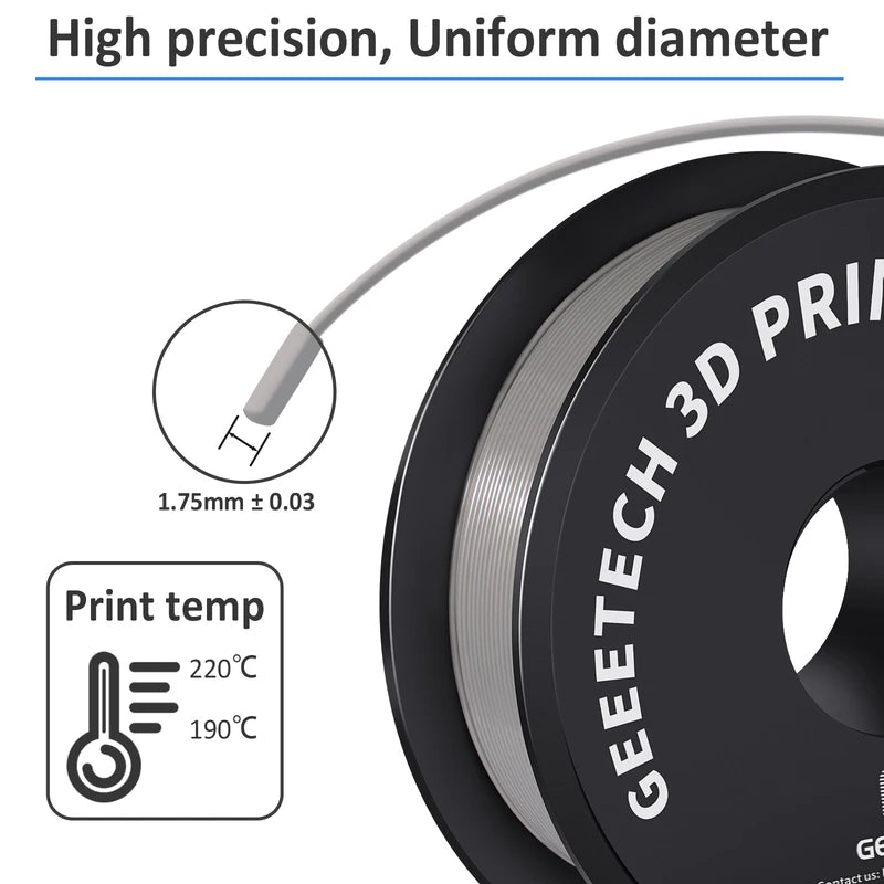 10kg 3D Printer Filament Set - Multiple Colors for PLA, PETG, ABS, TPU, Silk