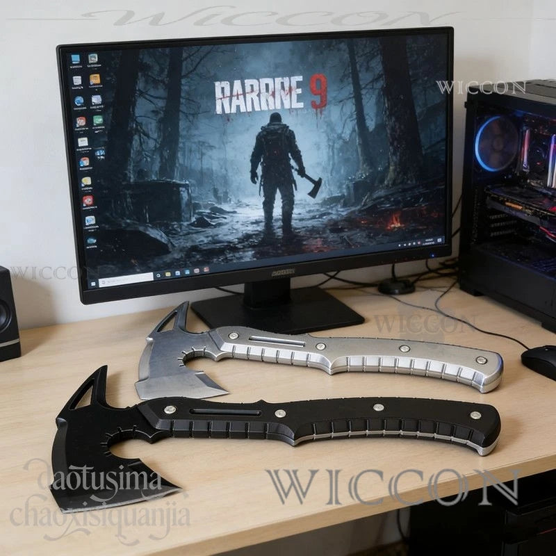 Horror Game RE9 Cosplay Fake Tactical Axe Prop - 3D PVC Accessories