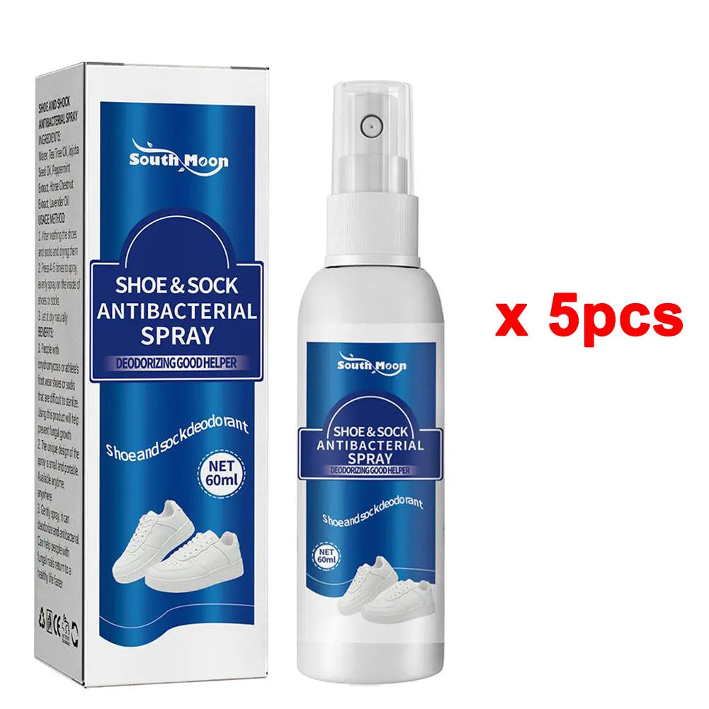 60ml Antibacterial Shoe & Foot Odor Spray - Refresh & Deodorize Shoes, Socks, and Feet