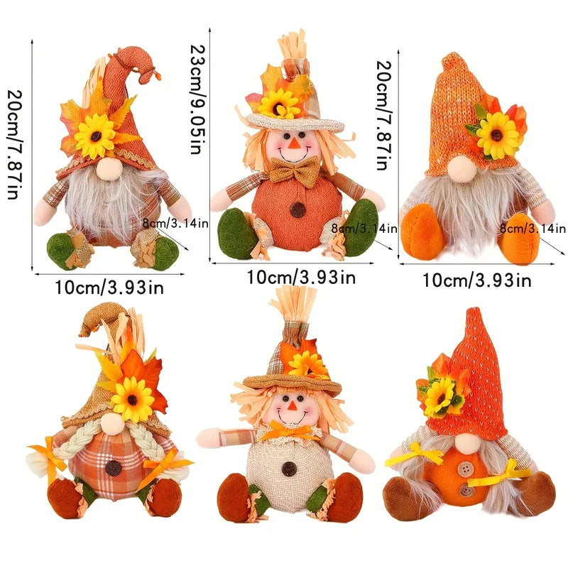 Rustic Fall Harvest Scarecrow Wall Decor with Plaid & Sunflower Accents