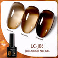 7ml Jelly Amber Gel Nail Polish - Translucent Color UV Gel for Nail Art