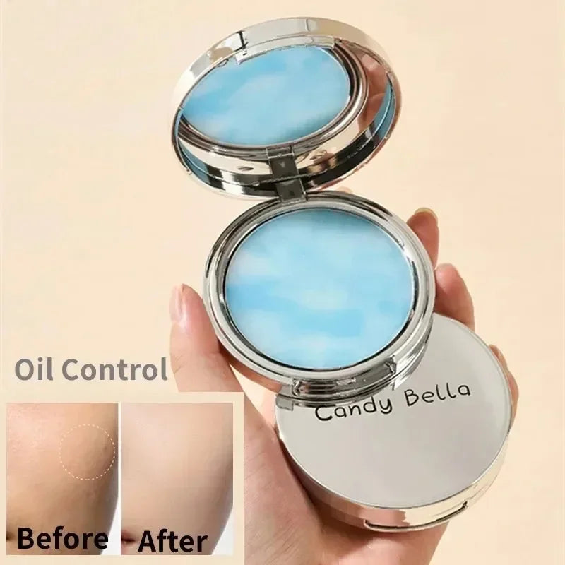 Long-Lasting Oil Control Makeup Powder with Puff Waterproof Face Foundation