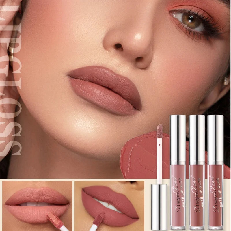 Long Lasting Waterproof Velvet Matte Lip Gloss Set Hydrating Non-Stick Lipstick