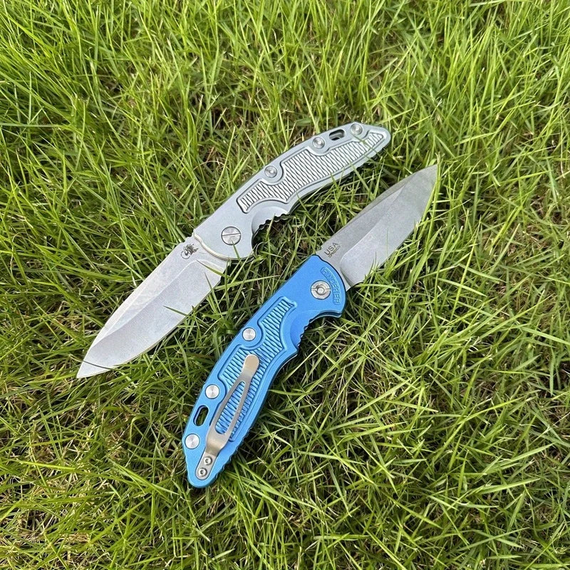 Multifunction Folding Pocket Knife with D2 Steel Blade and Aluminum Handle