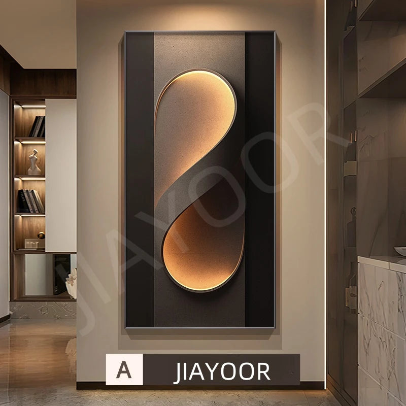 Modern LED Wall Lamp for Living Room & Hotel Decor - Flat Crystal Ceramic Surface