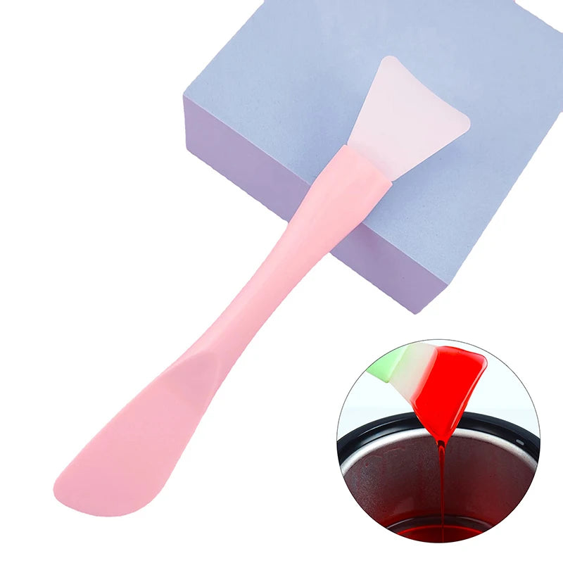 Double Head Silicone Waxing Spatulas - Non-stick Hair Removal Applicators for Body and Face