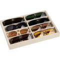 Multi-Compartment Jewelry Organizer Tray for Glasses, Watches & Accessories
