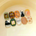 30PCS Cute Cartoon Short Fake Nails for Fall/Winter - Niche Design, Gift Set