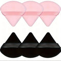6 Pcs Makeup Powder Puffs Set - Soft Velour Triangle Face Sponges