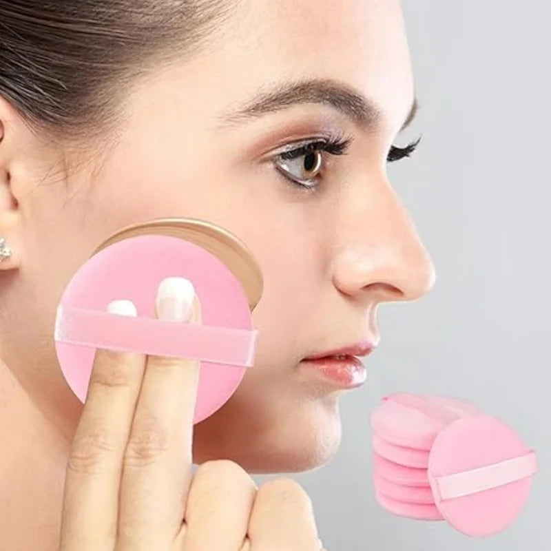 Set of 5 Makeup Sponges - Velvet Foundation & Powder Puff Blenders for Face