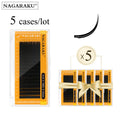 False Eyelash Set - Premium Matte Black Natural Light Density Multiple Lengths
