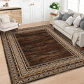 Outdoor Waterproof Area Rug 8x10ft - Non-Slip Floor Mat for Living Room & Patio