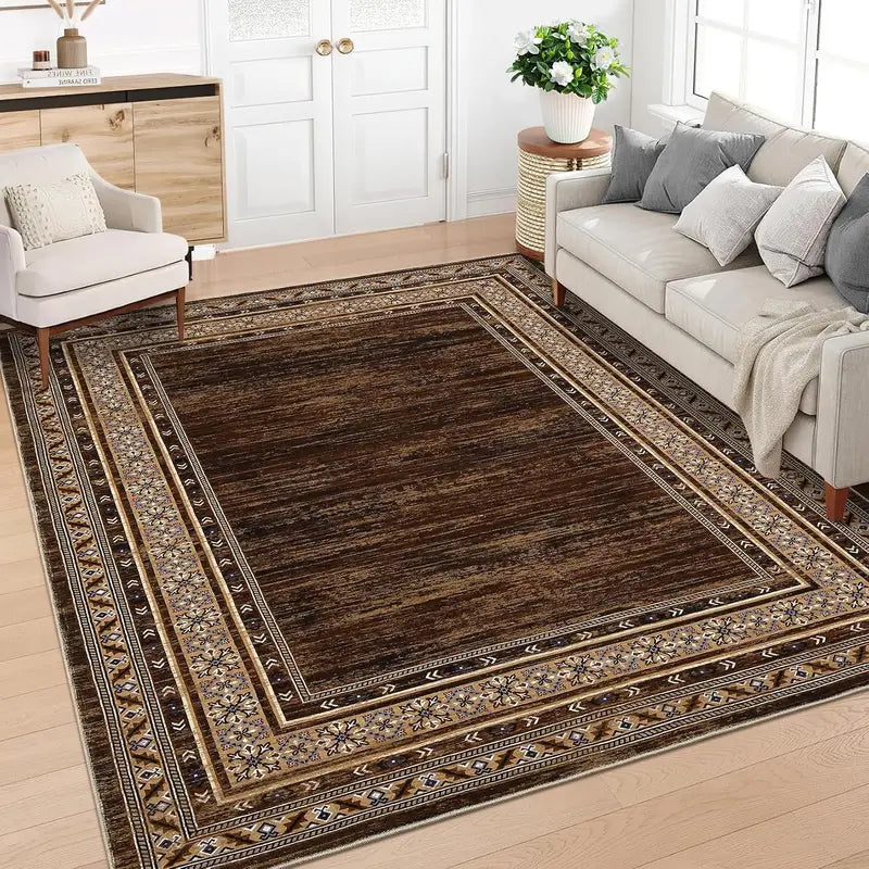 Outdoor Waterproof Area Rug 8x10ft - Non-Slip Floor Mat for Living Room & Patio