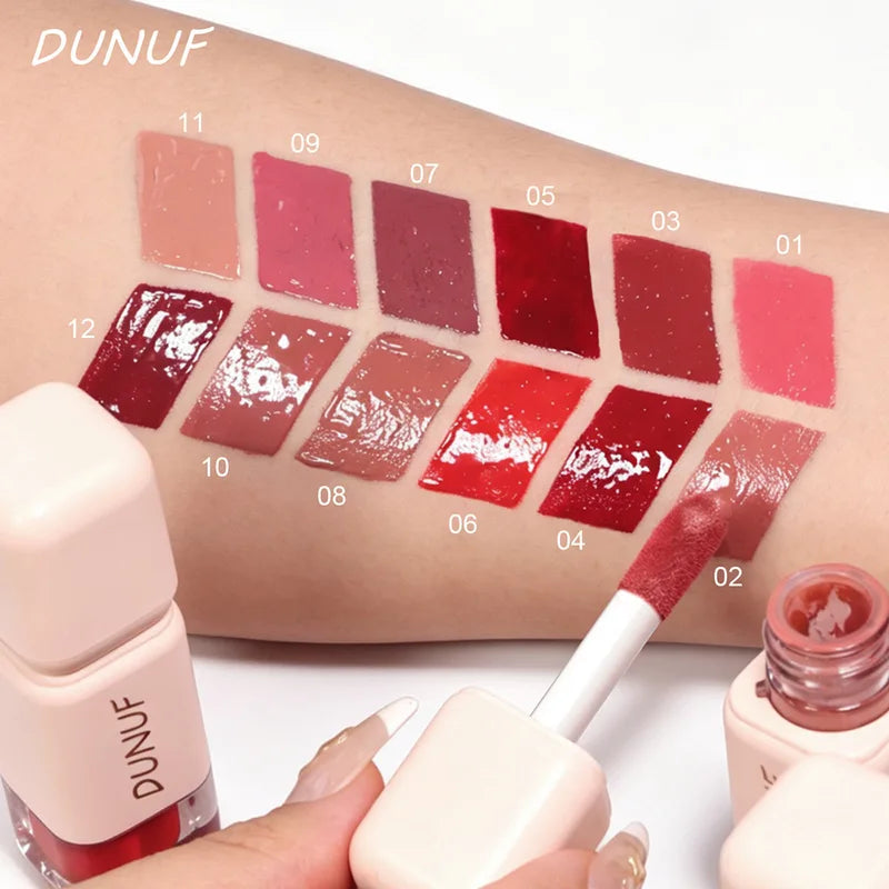 Liquid Lipstick Set - 12 Colors Waterproof Moisturizing Lip Gloss