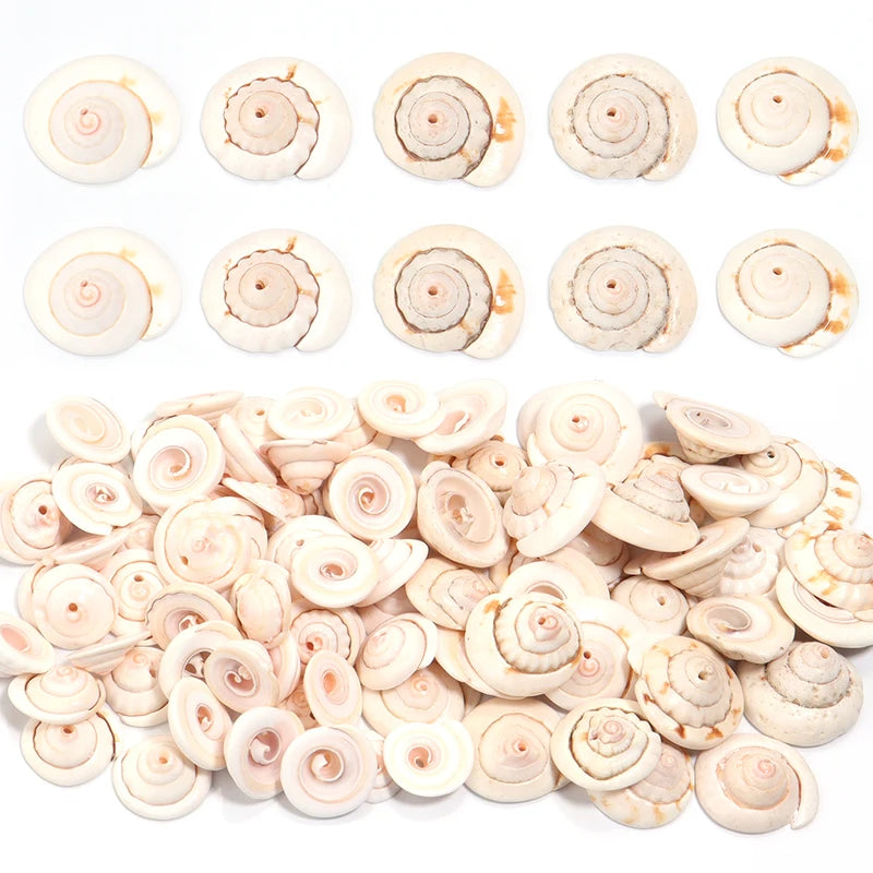 Natural Sea Flower Snail Shell Beads for Jewelry Making Loose Spacer Beads DIY Crafts