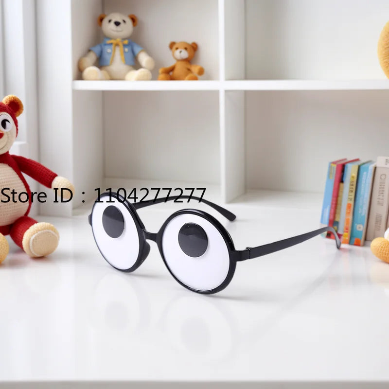 Funny Eyeball Rolling Glasses Halloween Costume Accessory Unisex