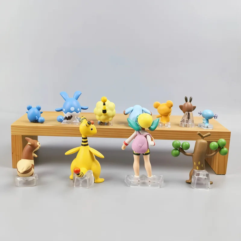 Pokemon Action Figure Set - Classic & Modern Characters from Kanto to Paldea - Collectible PVC Toys for Fans