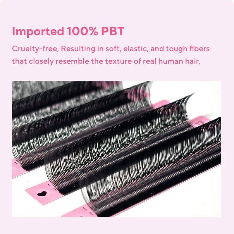 U-Shaped YY Eyelash Extensions - Premium Featherlight False Mink Lashes