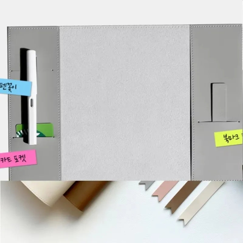 PU Leather Book Cover Solid Color Replaceable Notebook Cover Home Office