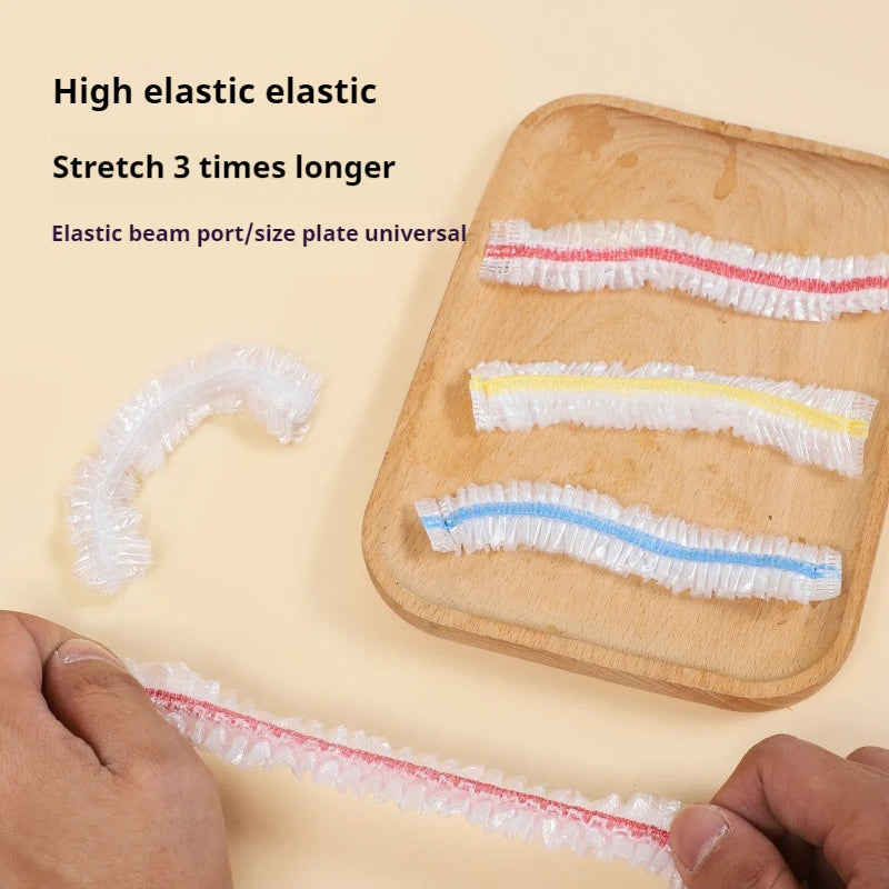 Disposable Food Cover Set 500 Pcs Plastic Food Wrap Food Container Lids