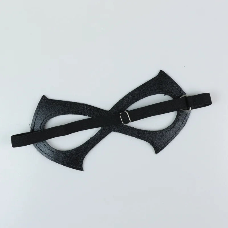 PU Leather Mask for Cosplay & Masquerade Party Face Cover - Holiday Dress-Up