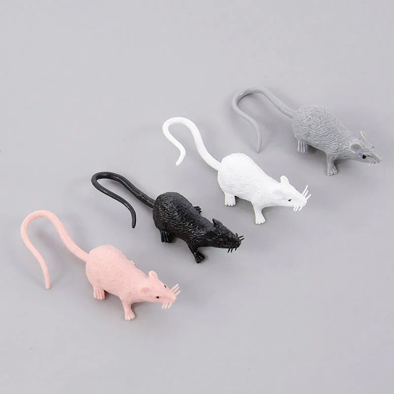 Halloween Mini Animal Figures Set - Fake Animal Models for Party & Pranks