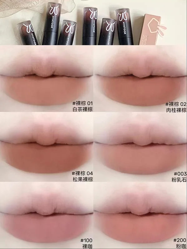 Matte Lipstick Set with Velvet Finish - Long Lasting Lip Makeup in Multiple Colors