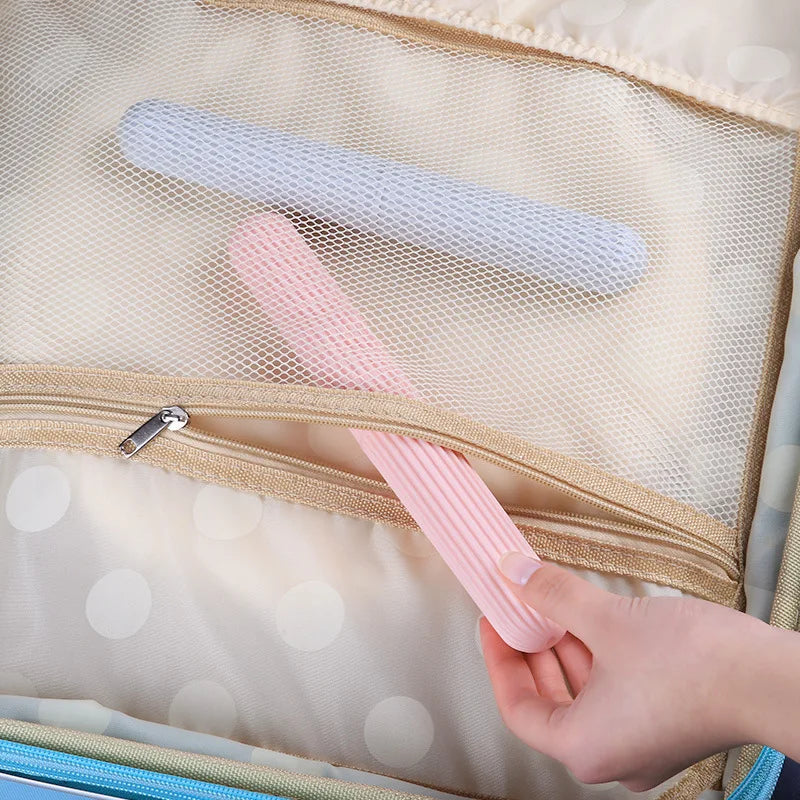 Travel Toothbrush Holder Case Dust-Proof Bathroom Storage Cover Portable
