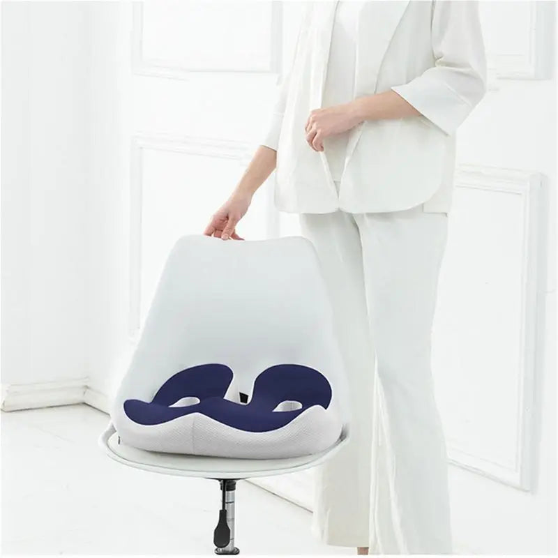 Orthopedic Memory Foam Seat Cushion for Tailbone Sciatica Back Pain Relief - Prostate Support, Comfort for Chair or Car