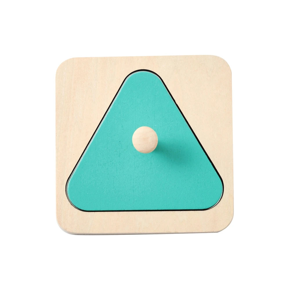 Baby Montessori Mirror Puzzle Busy Board Wooden Educational Toy for Toddlers