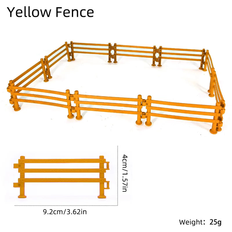 10-Piece Farm Ranch Fence Model Set for Sand Table DIY Children's Decor