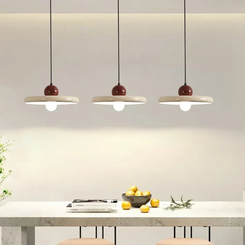 Nordic Style Flying Saucer Pendant Light for Living Room & Bedroom - 20/30cm