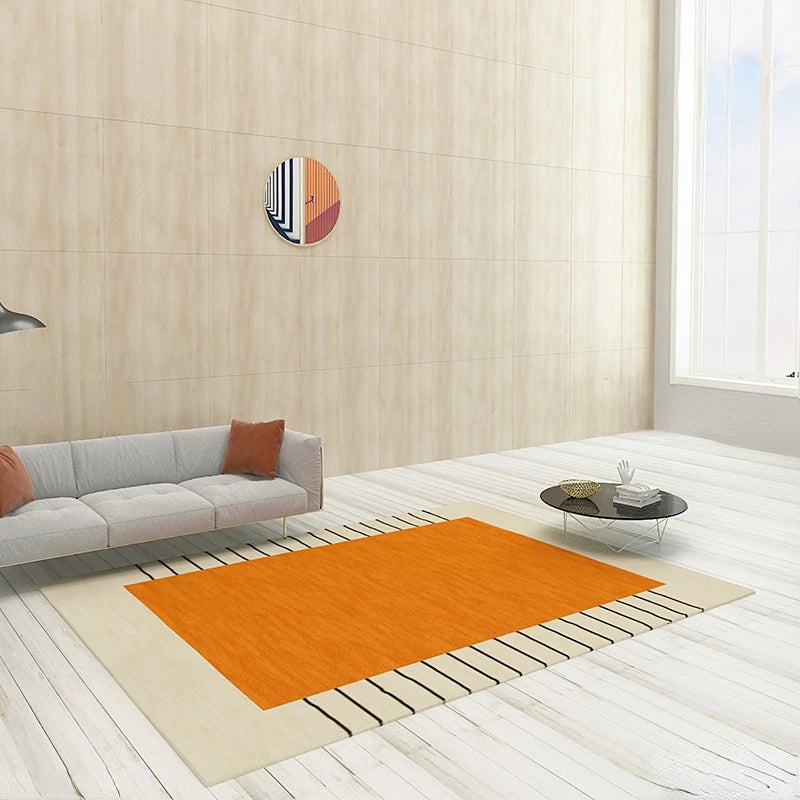 Living Room Area Rug Non-slip Washable Carpet for Bedroom & Sofa Decor