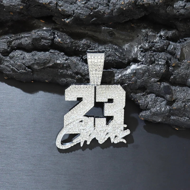 Fashion Men Hip Hop Pendant Necklace with 13mm Cuban Chain Jewelry US-23