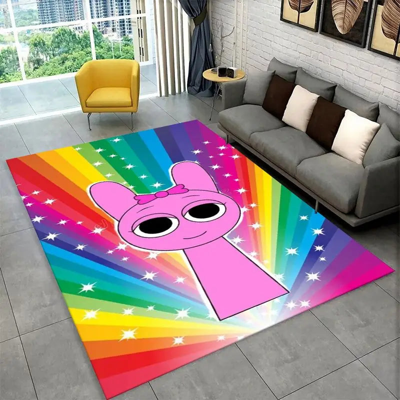 Non-Slip Area Rug for Living Room and Kids Room - Soft Carpet Floor Mat