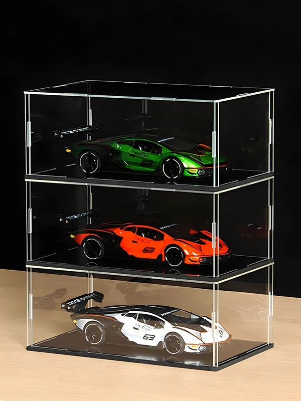 Acrylic Display Case Dustproof Storage Box for Figures and Collectibles