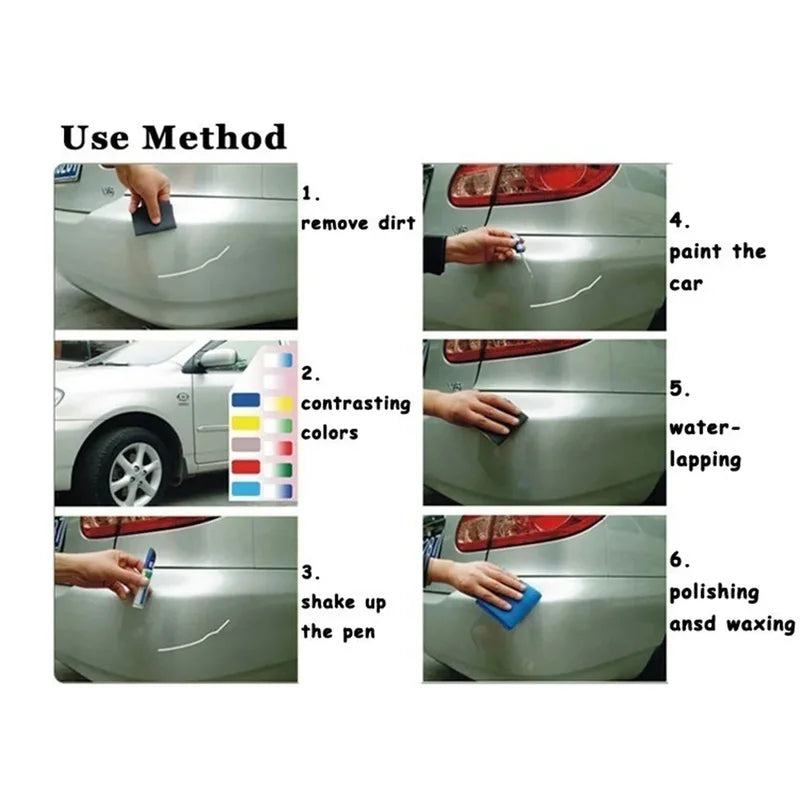 Multi-Color Car Scratch Repair Pen Liquid Paint Marker for Auto Touch-Ups