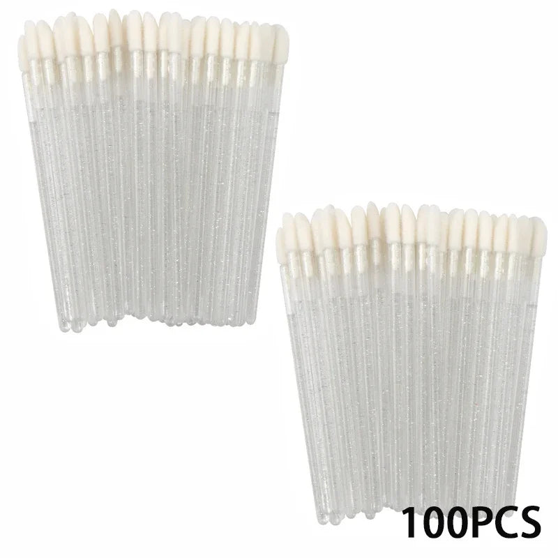 Disposable Lip Makeup Brushes Set - Lipstick Applicator Wands, 100/300PCS
