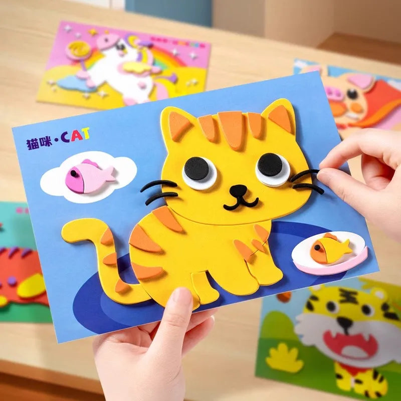 20 Pieces 3D Sticker Puzzle Set - Fun DIY Kids Activity for Halloween & Christmas