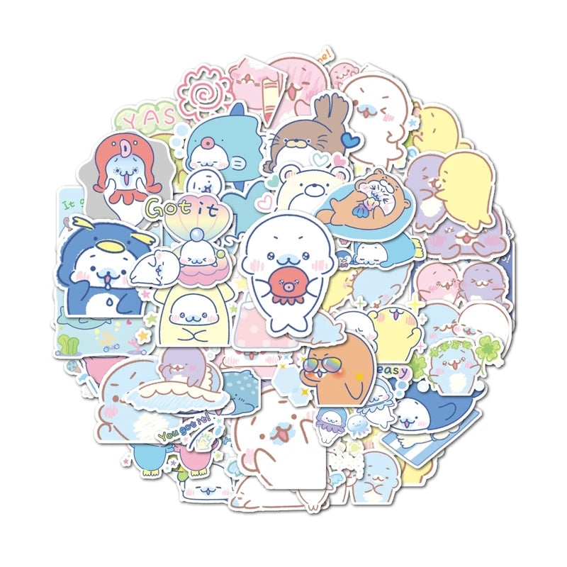 Sea Creature Sticker Set for Decorations - Small Party Gift