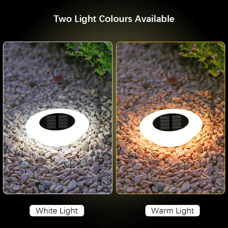 LED Solar Ground Lights Waterproof Outdoor Garden Pathway Lawn Decor 1-8pcs