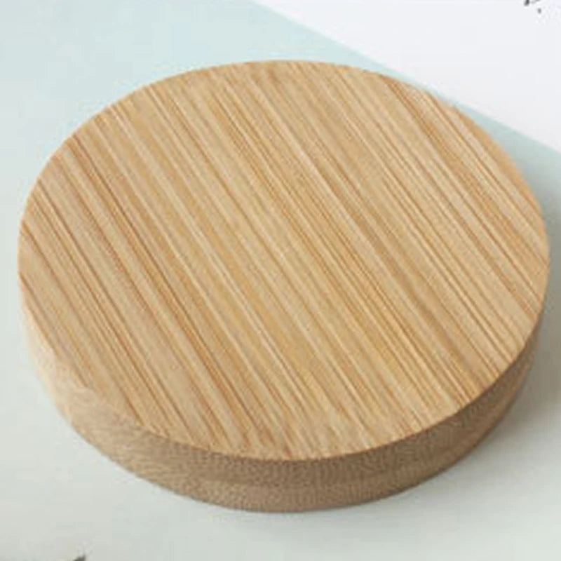 Mini Wooden Makeup Mirror Set - Portable Round Cosmetic Reflectors for Women