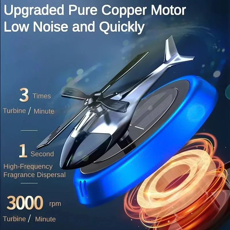 Solar Aircraft Car Interior Decoration Ornament - Eco-Friendly Desktop Gift